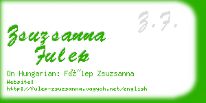 zsuzsanna fulep business card