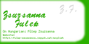 zsuzsanna fulep business card